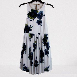 Free People blue sleeveless spring floral dress 2